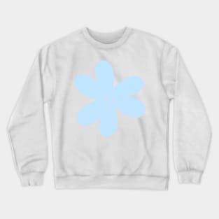 Cute Abstract Flower - Light Sky Blue Crewneck Sweatshirt